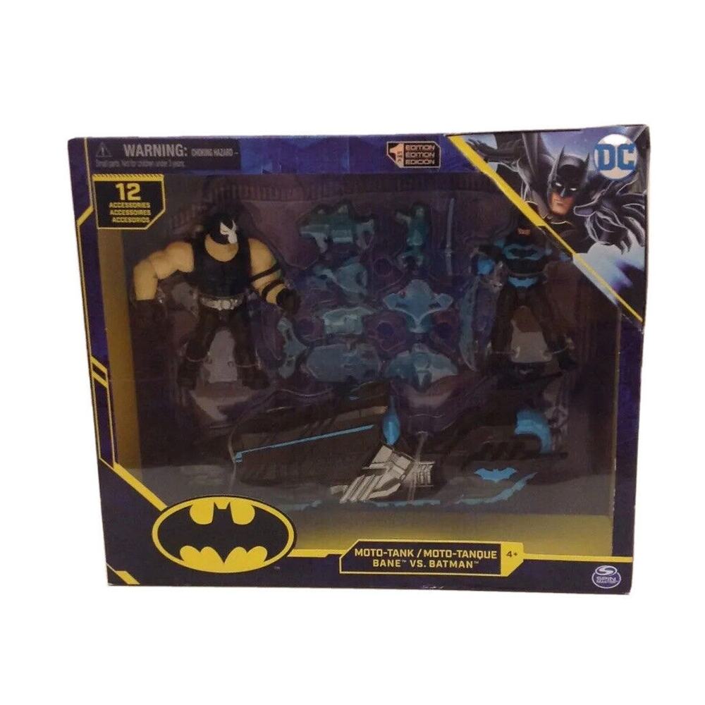 DC Comics Spin Master Moto-Tank Bane Vs. Batman Figures Toy 1st Edition New!!